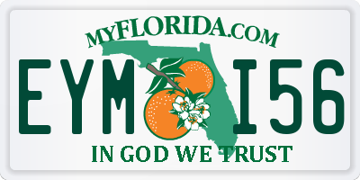 FL license plate EYMI56