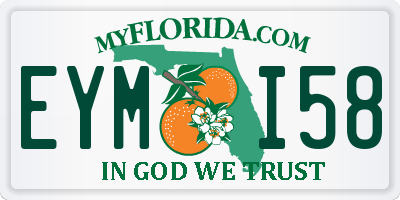 FL license plate EYMI58
