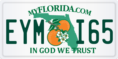 FL license plate EYMI65