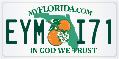 FL license plate EYMI71
