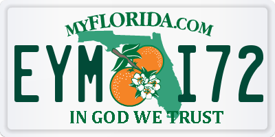 FL license plate EYMI72