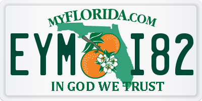 FL license plate EYMI82