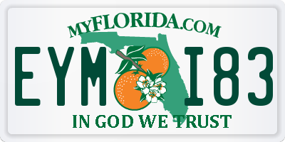 FL license plate EYMI83