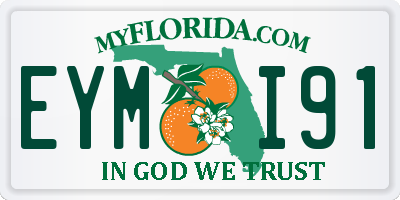 FL license plate EYMI91