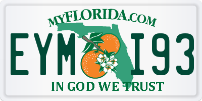 FL license plate EYMI93