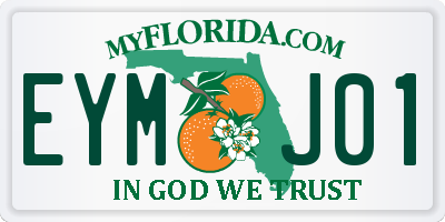 FL license plate EYMJ01