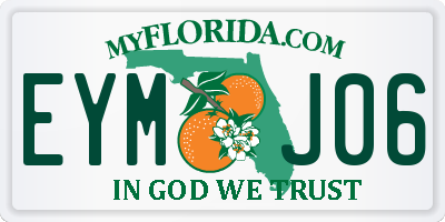 FL license plate EYMJ06