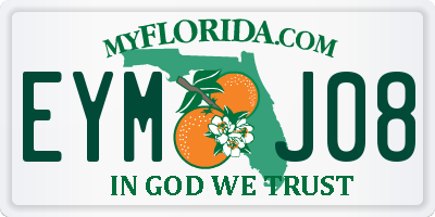FL license plate EYMJ08