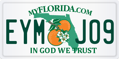 FL license plate EYMJ09
