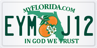 FL license plate EYMJ12