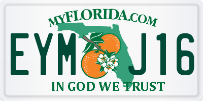 FL license plate EYMJ16