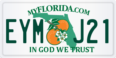 FL license plate EYMJ21