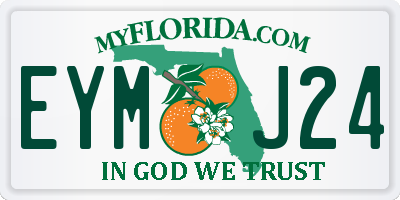 FL license plate EYMJ24