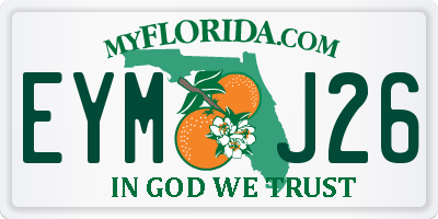 FL license plate EYMJ26