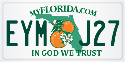 FL license plate EYMJ27