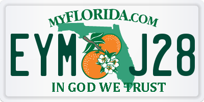 FL license plate EYMJ28