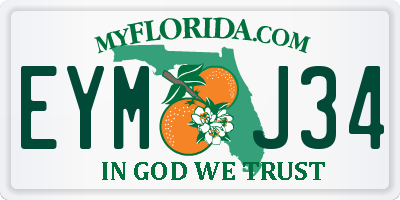 FL license plate EYMJ34