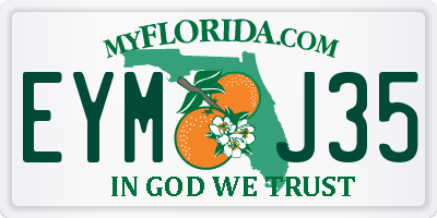 FL license plate EYMJ35
