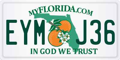 FL license plate EYMJ36