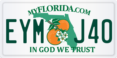 FL license plate EYMJ40
