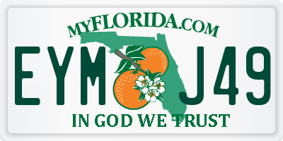 FL license plate EYMJ49