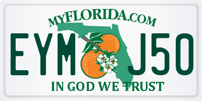 FL license plate EYMJ50