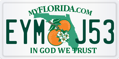FL license plate EYMJ53
