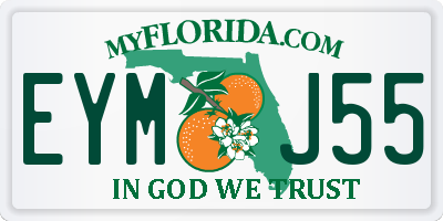 FL license plate EYMJ55