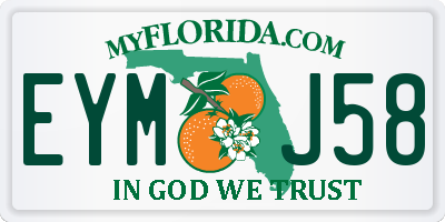 FL license plate EYMJ58
