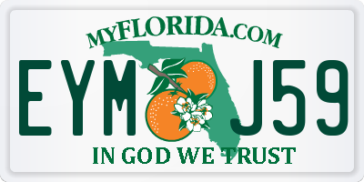 FL license plate EYMJ59