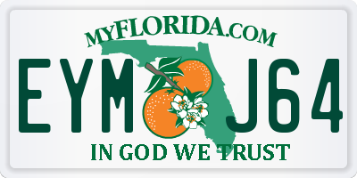 FL license plate EYMJ64