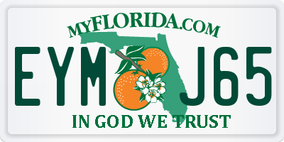 FL license plate EYMJ65
