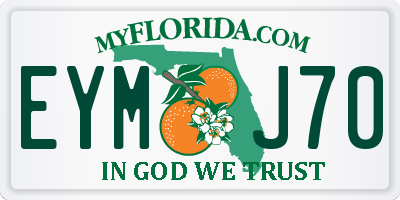FL license plate EYMJ70