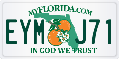 FL license plate EYMJ71