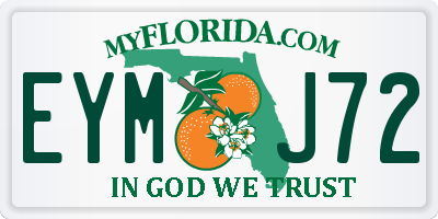 FL license plate EYMJ72