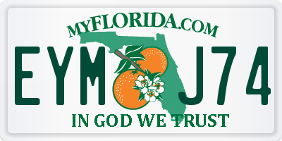 FL license plate EYMJ74