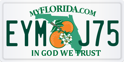 FL license plate EYMJ75