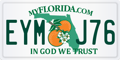 FL license plate EYMJ76