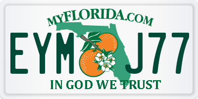 FL license plate EYMJ77
