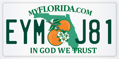 FL license plate EYMJ81