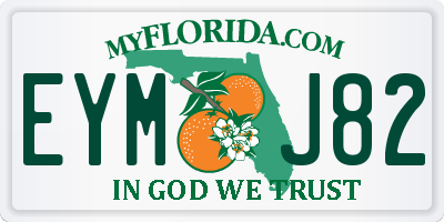 FL license plate EYMJ82