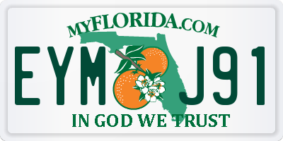FL license plate EYMJ91