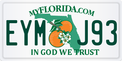 FL license plate EYMJ93
