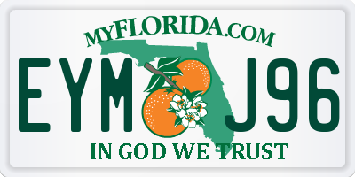 FL license plate EYMJ96