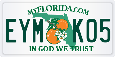FL license plate EYMK05