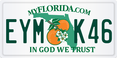 FL license plate EYMK46