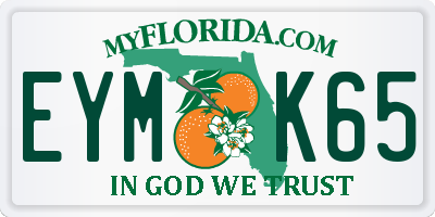 FL license plate EYMK65