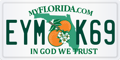 FL license plate EYMK69