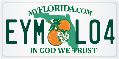FL license plate EYML04