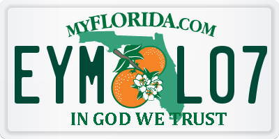 FL license plate EYML07